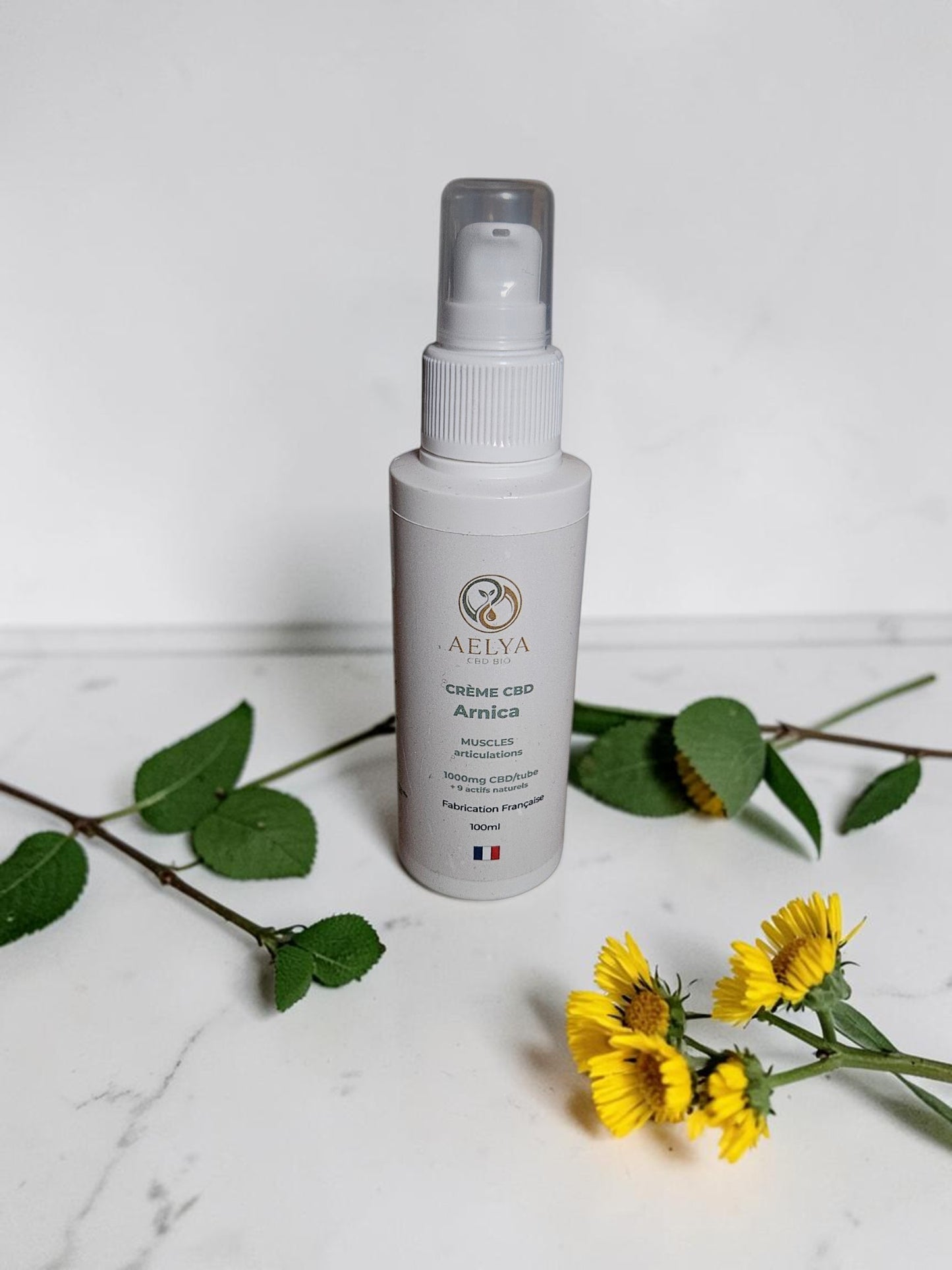 Crème Arnica au CBD- 9 huiles essentielles- AELYA