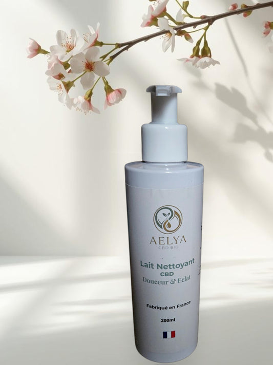 Lait nettoyant visage au CBD – AELYA